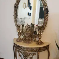 آینه شمعدان   یک عدد لوستر شش شاخه