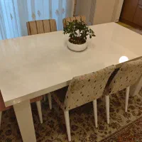 میزنهارخوری هایگلاس و۶ صندلی