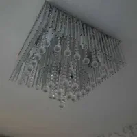 دو عدد لوستر پذیرایی نقره ای  در حد نو