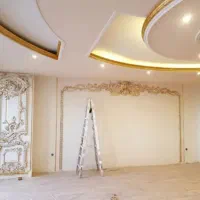 نقاش  ساختمان کاغذ دیواری