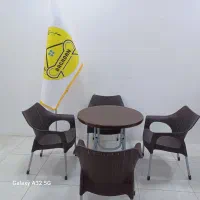 صندلی پلاستیکی شرکت ناصر پایه فلزی میز تاشو