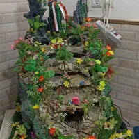 آرامش را به خانه بیاورید  آبنمای دکور دست‌ساز