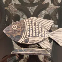 ماهی چوبی صنایع دستی ۴۵۰