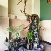 آبنما صخره‌ای سفارشی ساز مناسب فضای باز و منزل