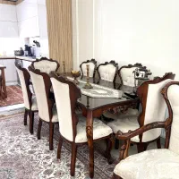 میزو صندلی  ناهارخوری ۸ نفره چوب راش
