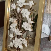 تابلو آینه ای گل برجسته(بزرگ)