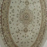 دوتا فرش بیضی یک ونیم متری