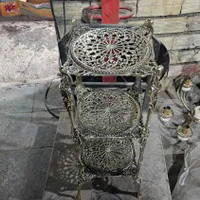 میز سه طبقه برنجی