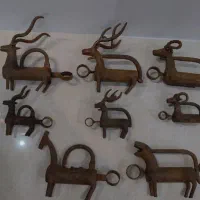 قفل فلزی به شکل حیوانات