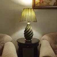 آباژور لوچنتزو طلاکوب سبز درباری مارپیچ( کد ۱۰۸)