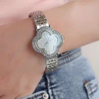 ساعت امپاور نگین دار طرح گل