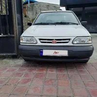 پراید سفید مدل ۸۲ بی ضربه بی رنگ بدون پوسیدگی
