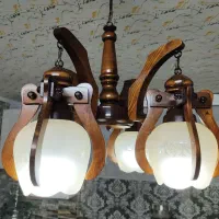 لوستر چوبی