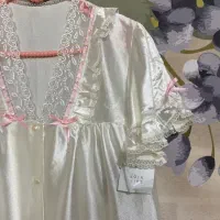 پیراهن خواب ساتن و دانتل