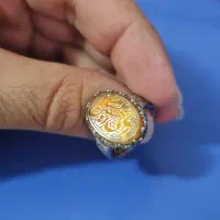 انگشتر عقیق یمنی با رکاب نقره نفیس