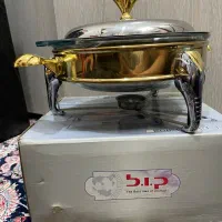 سوفله خوری نقره ای طلایی