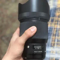 لنز 85mm sigma f1/4 art مانت کنون فروش فوریی