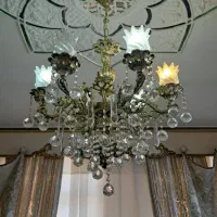 ۲عدد لوستر برنز