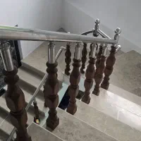 سلام فروش نرده پله چوب و استیل