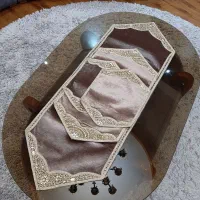 ست رانر رومیزی و عسلی ۴تکه