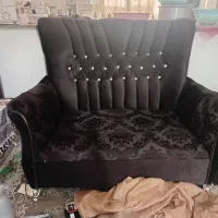 مبل هفت نفره و تختخواب دونفره با میز توالت