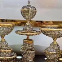 سرویس پذیرایی کریستال ۱۲ نفره نو آکبند ( تولیدی )