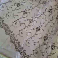 پارچه مکه ای قدیمی حریر منجق دوزی