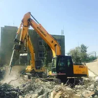 تخریب خاکبرداری.بیل.کمپرسی.پیکر.سازه نگهبان