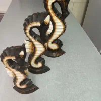مجسمه اسب دریایی چوبی