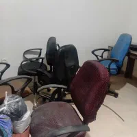 12عددصندلی چرخ دار و میز مطالعه دست دوم