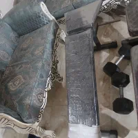لوازم بدنسازی دمبل هالتر وزنه صفحه  میز پرس