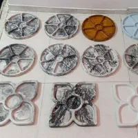 ظروف سنگی سنگ مصنوعی مزه خوری اردوخوری زیر سیگاری