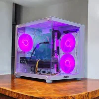 کیس گیمینگ آکواریومی/SSD 512/گرافیک 8/رم D4/نو
