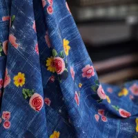 پارچه نخی طرح جین ترند امسال