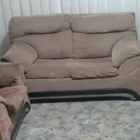 مبل ۴ نفره به همراه میزتلویزیون چوبی