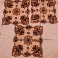 رومیزی عسلی سنگ دوزی
