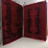 فرش ۶متری ۷۰۰ شانه اصلی مشکی قرمز مدرن ترکم ۲۱۰۰