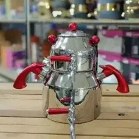 کتری و قوری استیل دو دسته تیتیل 3لیتری