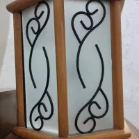 لوستر فانتزی چوبی سالم و در حد نو