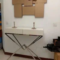 ایینه و کنسول پایه استیل