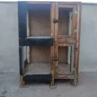 قفس چوبی دو طبقه محکم