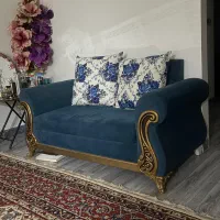 مبل هفت نفره چوب نرات در حد نو