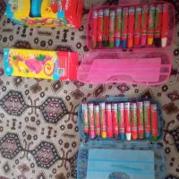 مدادشمعی‌(۱۲رنگToTo)ورنگ‌انگشتی‌(۳رنگ‌آریا‌‌)