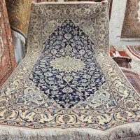 قالیچه دستباف سرمه ای رنگ نایین