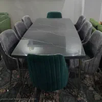 مبلمان ۹ نفره و میز غذاخوری ۸ نفره(مناسب جهیزیه)