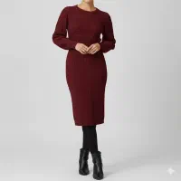 ست کراپ بافت و دامن