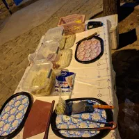 میز منقل و وسایل بساط