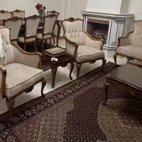 مبلمان ۷ نفره به همراه ناهارخوری ۸ نفره