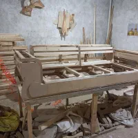 کلاف خام مبلمان و پایه خراطی مبل