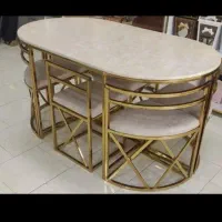 میز نهار خوری فلزی